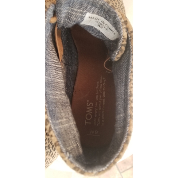Toms Leopard print Wedges Size 9 - Picture 4 of 7